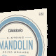 D’ADDARIO EJ62 MANDOLIN 80/20 BRONZE LIGHT (10-34) Струны для мандолины