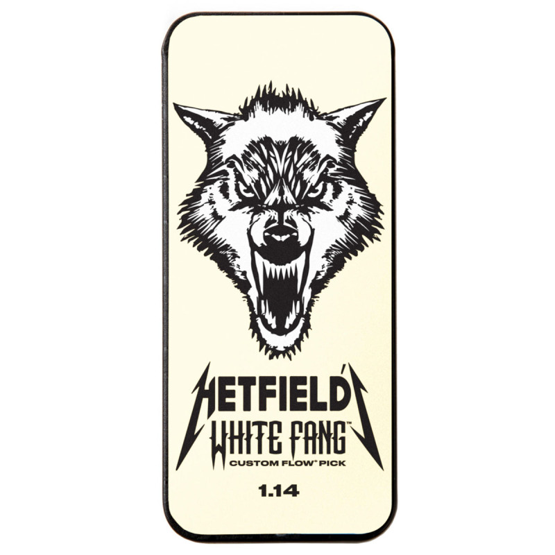 DUNLOP HETFIELD'S WHITE FANG CUSTOM FLOW PICK TIN 1.14MM Медіатори