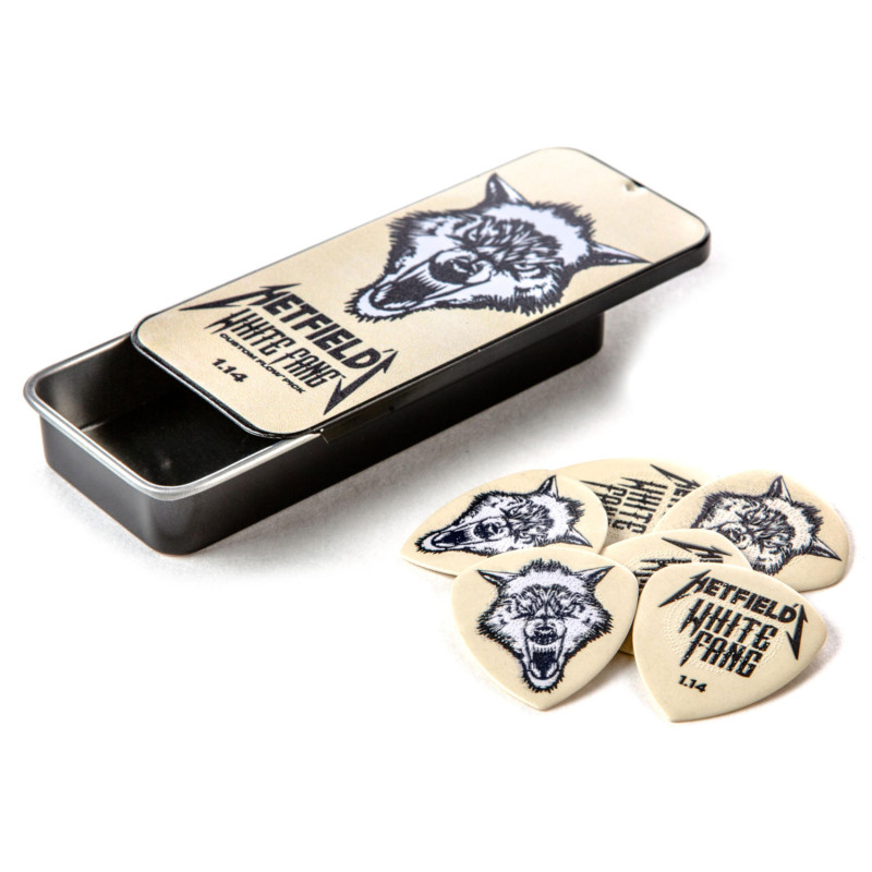 DUNLOP HETFIELD'S WHITE FANG CUSTOM FLOW PICK TIN 1.14MM Медіатори