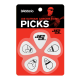 PLANET WAVES JOE SATRIANI SIGNATURE GUITAR PICKS, WHITE (Medium Gauge)