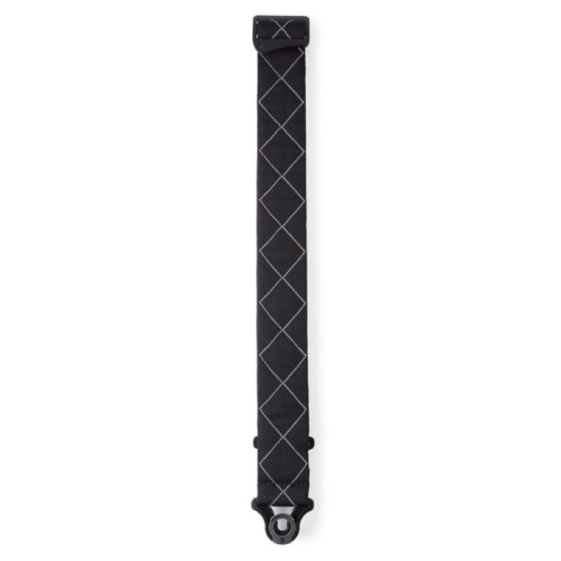 D`ADDARIO 50BAL02 AUTO LOCK GUITAR STRAP (BLACK PADDED DIAMONDS)