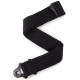 D'ADDARIO 50BAL01 AUTO LOCK GUITAR STRAP (BLACK PADDED STRIPES)