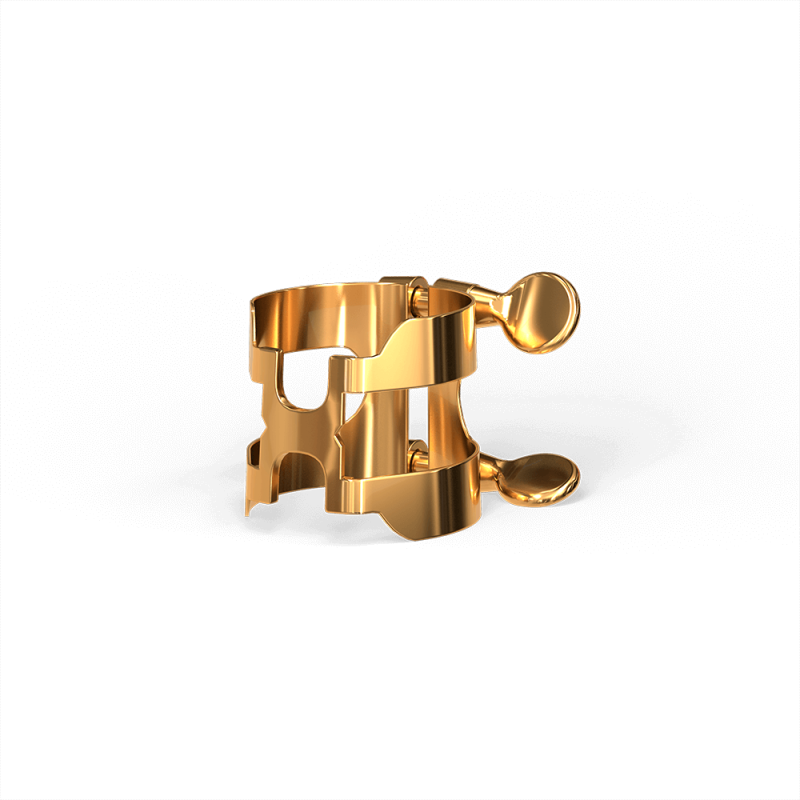 D`ADDARIO H-LIGATURE & CAP FOR Bb CLARINET Gold-Plated