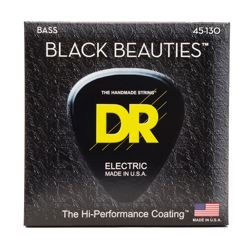 DR STRINGS BLACK BEAUTIES Bass 5-String - Medium (45-130) Струни для бас-гітари