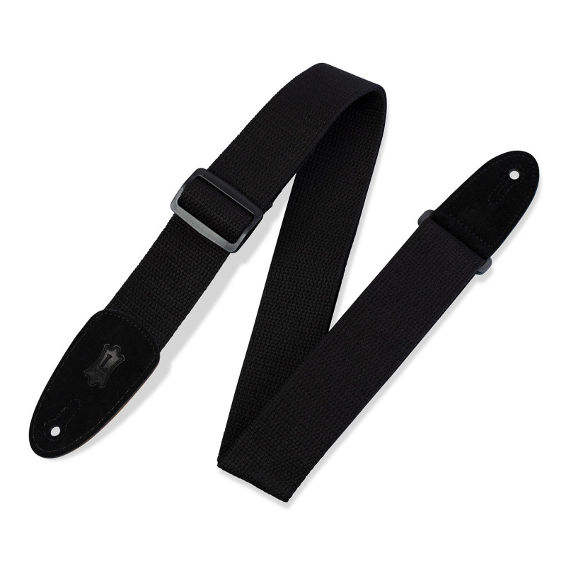 LEVY'S MC8-BLK CLASSICS SERIES COTTON GUITAR STRAP (BLACK) Ремінь для гітари