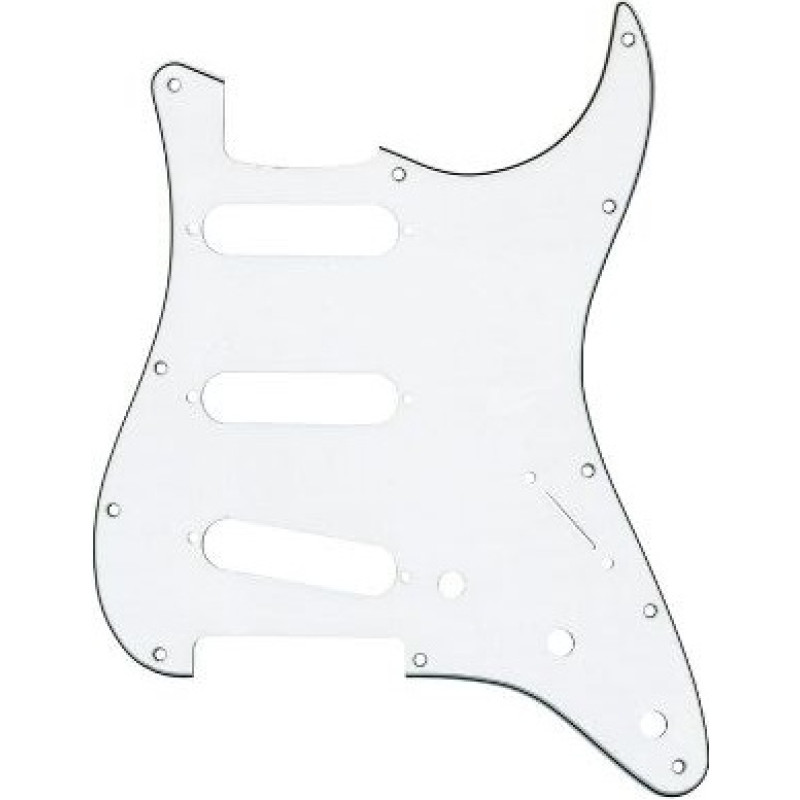 DIMARZIO FG2108W 3-PLY PICKGUARD FOR STRATOCASTER (WHITE)