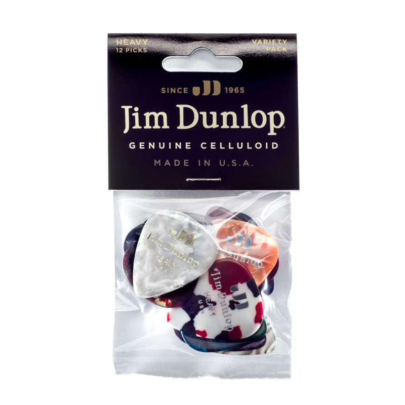 DUNLOP CELULLOID PICK HEAVY VARIETY PACK Медіатори