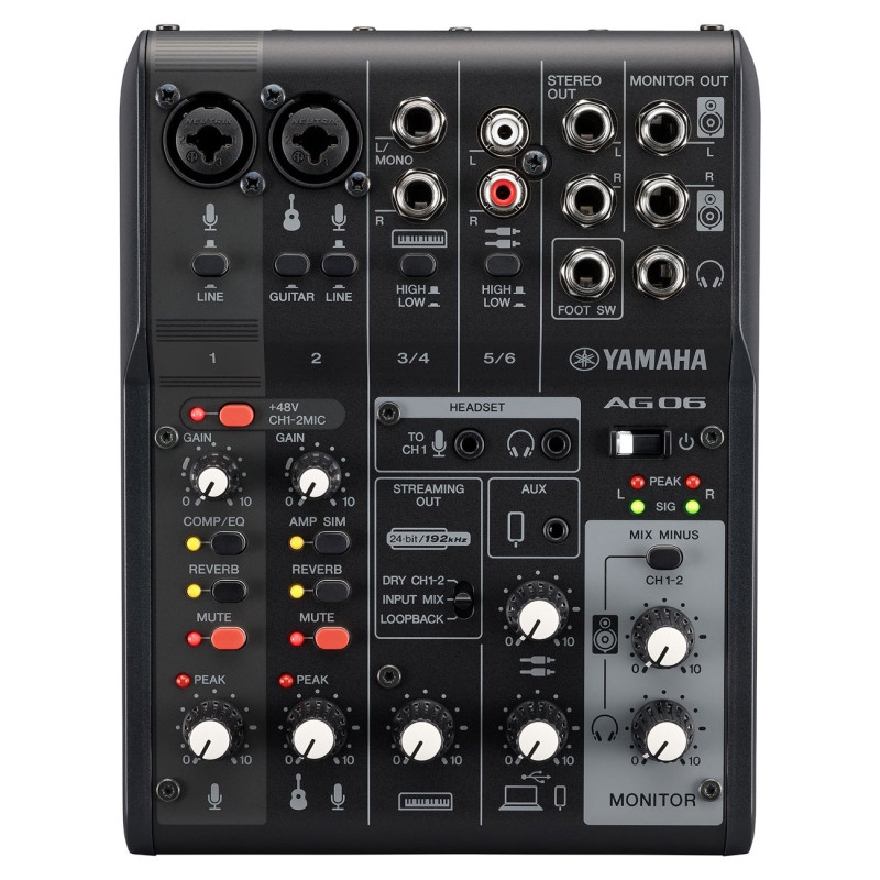 YAMAHA AG06MK2 (Black) Аудіоінтерфейс для ПК