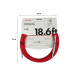 FENDER CABLE ORIGINAL SERIES 18.6' FIESTA RED Кабель інструментальний