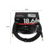 FENDER CABLE DELUXE SERIES 18.6' BLACK TWEED Кабель інструментальний