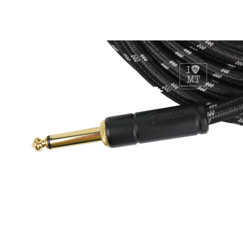 FENDER CABLE DELUXE SERIES 18.6' BLACK TWEED Кабель інструментальний