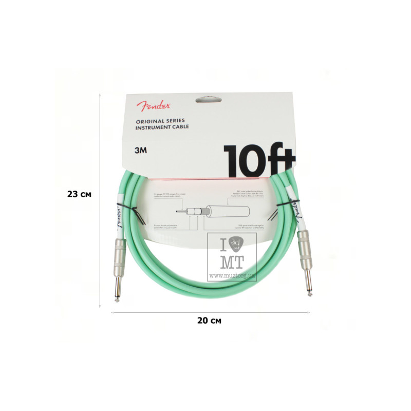 FENDER CABLE ORIGINAL SERIES 10' SFG Кабель інструментальний