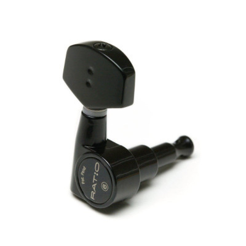 Кілки для гітари GRAPH TECH PRN-2411-B0 Ratio Acoustic 3+3 C0ntemporary 2 Pin - Black