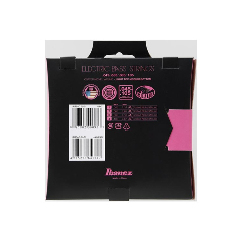IBANEZ IEBS4C BASS GUITAR STRING 45-105 Струни для бас-гітар
