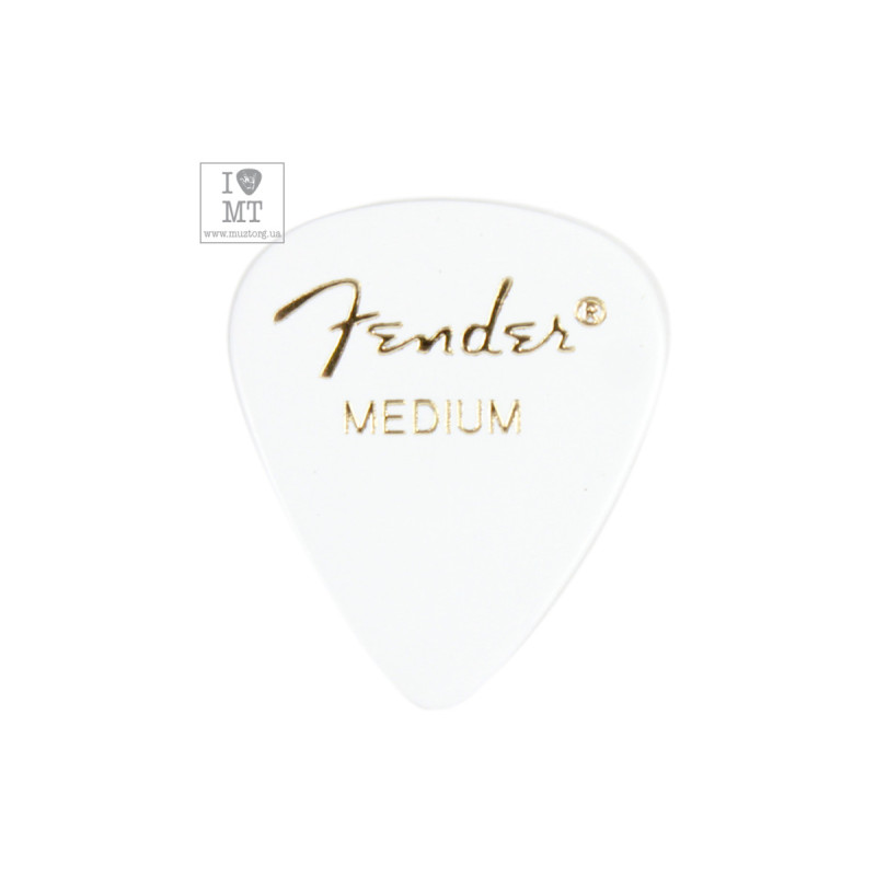 FENDER 351 WHITE PICK GROSS MEDIUM Медіатор