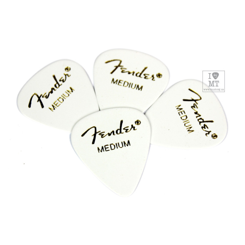 FENDER 351 WHITE PICK GROSS MEDIUM Медіатор