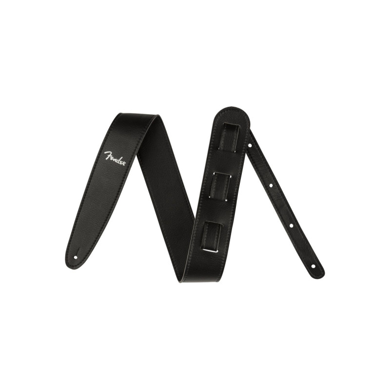 Ремень гитарный FENDER STRAP 2.5" VEGAN LEATHER BLACK