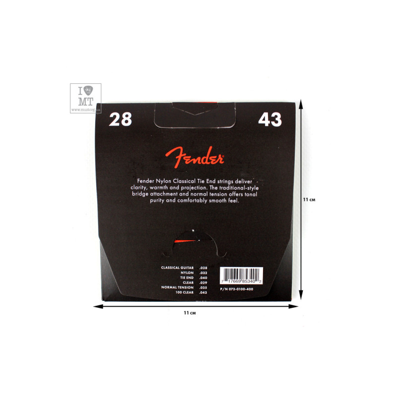 FENDER 100 Струны для классических гитар