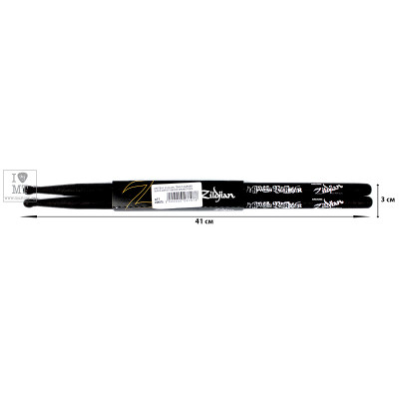 Барабанні палички ZILDJIAN TRAVIS BARKER BLACK ARTIST SERIES DRUMSTICKS