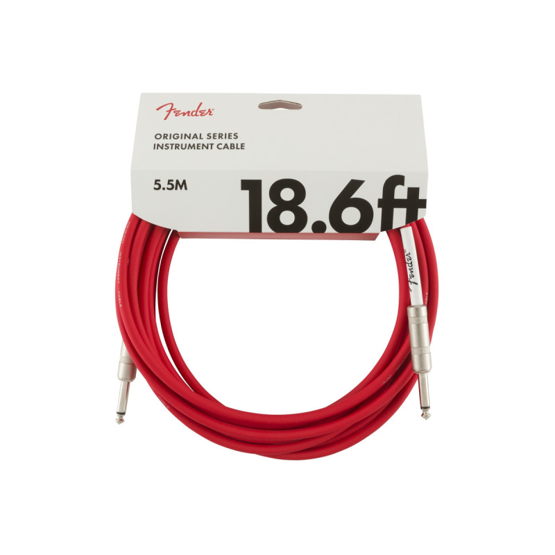 FENDER CABLE ORIGINAL SERIES 18.6' FIESTA RED Кабель інструментальний