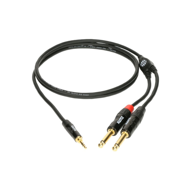 Кабель коммутационный KLOTZ KY5-090 MINILINK PRO Y-CABLE BLACK 0.9 M