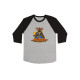 FENDER RAGLAN METEORA GRAY BLACK XXL Лонгслів