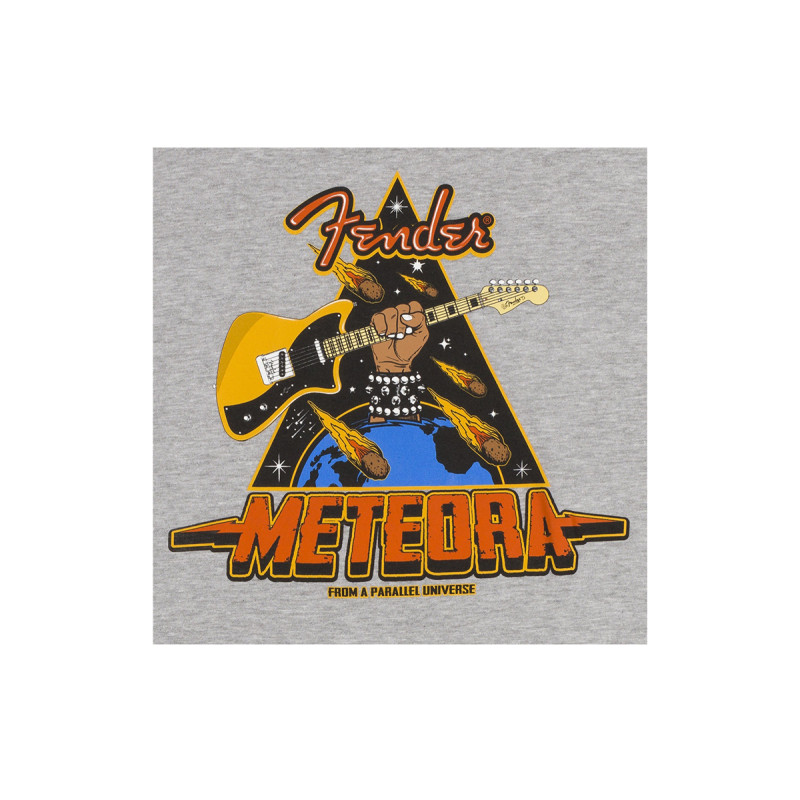 FENDER RAGLAN METEORA GRAY BLACK XXL Лонгслів