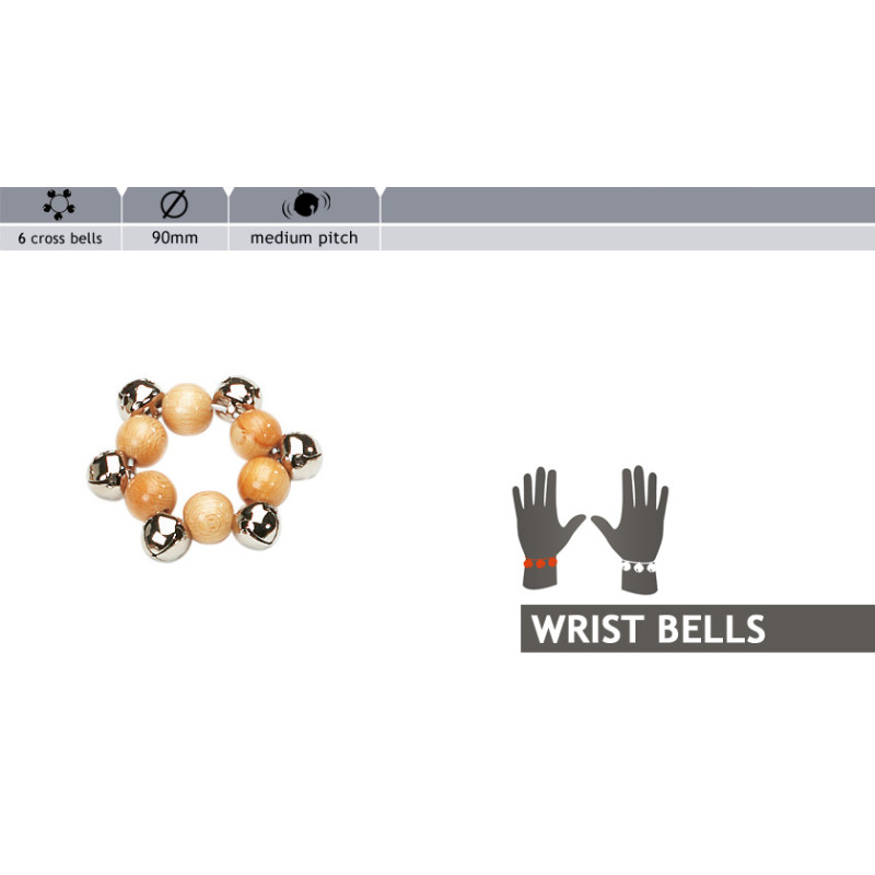 Wristbell 6 Cross Bells