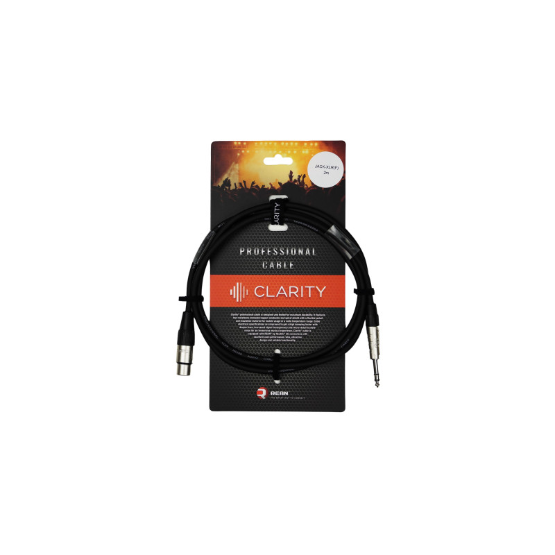 CLARITY JACK-XLR(F) PRO/2m Готовый кабель