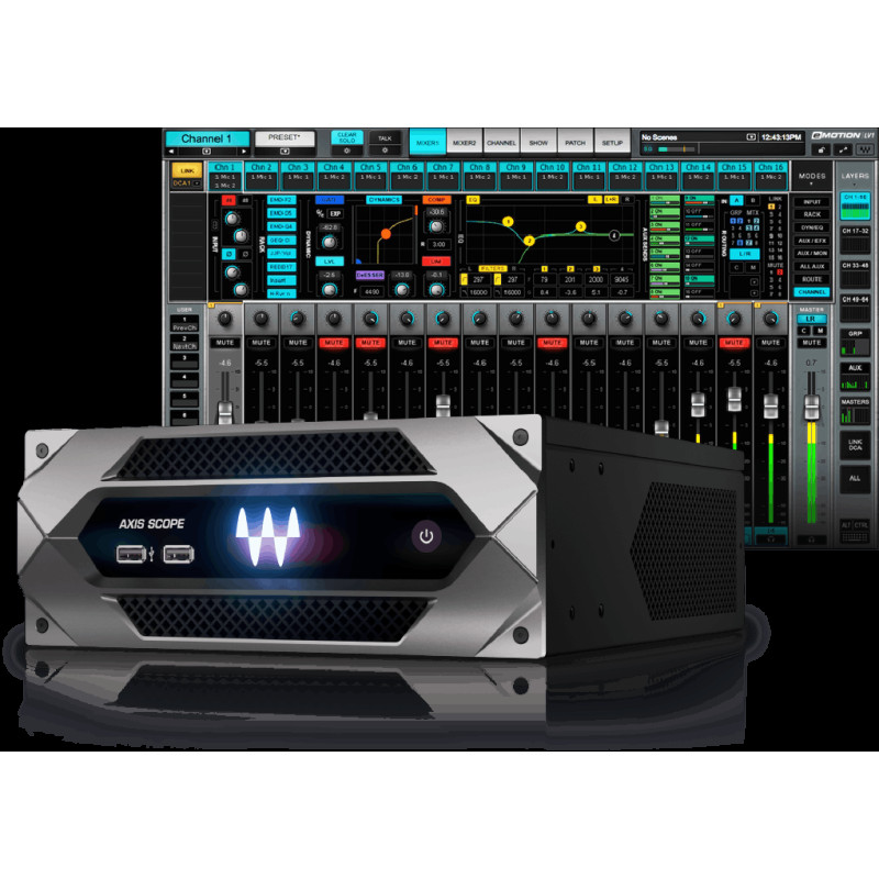 eMotion LV1 64-Channel Mixer + Axis Scope