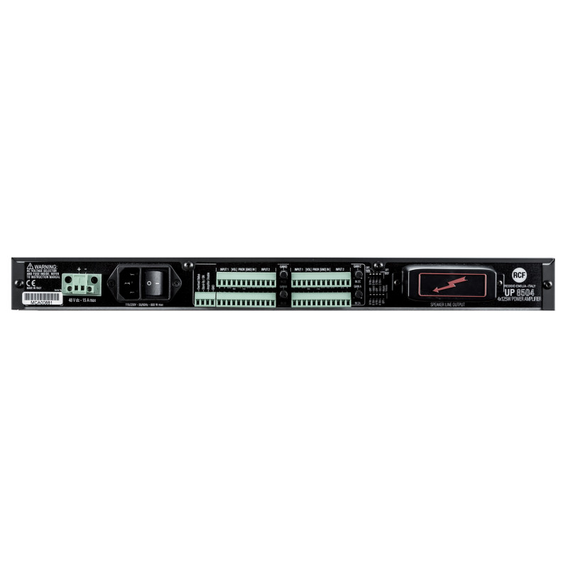 RCF UP 8504 Двоканальний підсилювач потужності 4x125 Вт