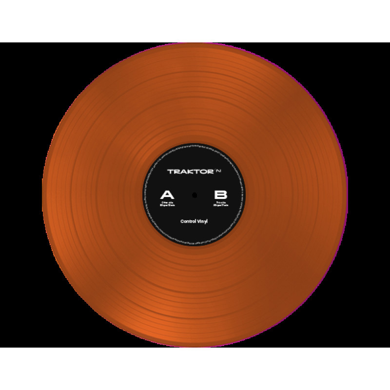 NATIVE INSTRUMENTS TRAKTOR Control Vinyl Orange Transparent Контрольна вінілова платівка для TRAKTOR DVS