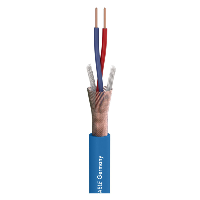 SOMMER CABLE 200-0002 Microphone Cable Stage 22 Highflex; 2 x 0,22 mm²; PVC Ø 6,40 mm; blue