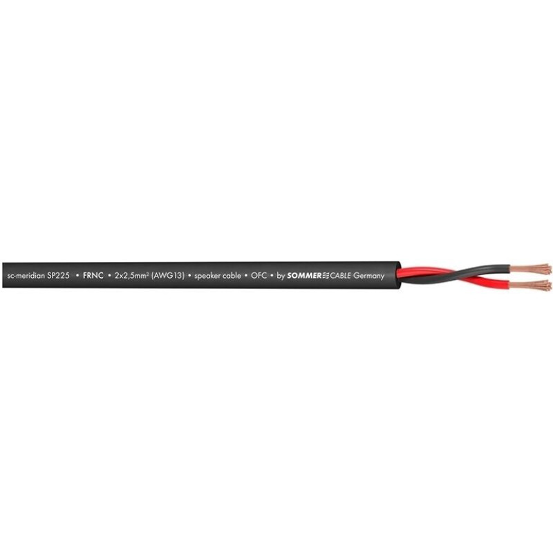 SOMMER CABLE 415-0051 Акустичний кабель Meridian, 2x1,5 мм², чорний
