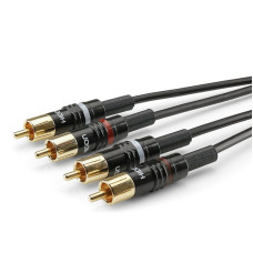 SOMMER CABLE HBP-C2-0300 Instrument cable | 2 x RCA / 2 x RCA, HICON