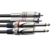 STAGG N STC1,5PCM Подвійний кабель 2xjack – 2xRCA, 1,5 м