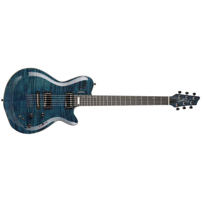 GODIN 022922 - LGX-SA(S) Transparent Blue Flame AA Электрогитара