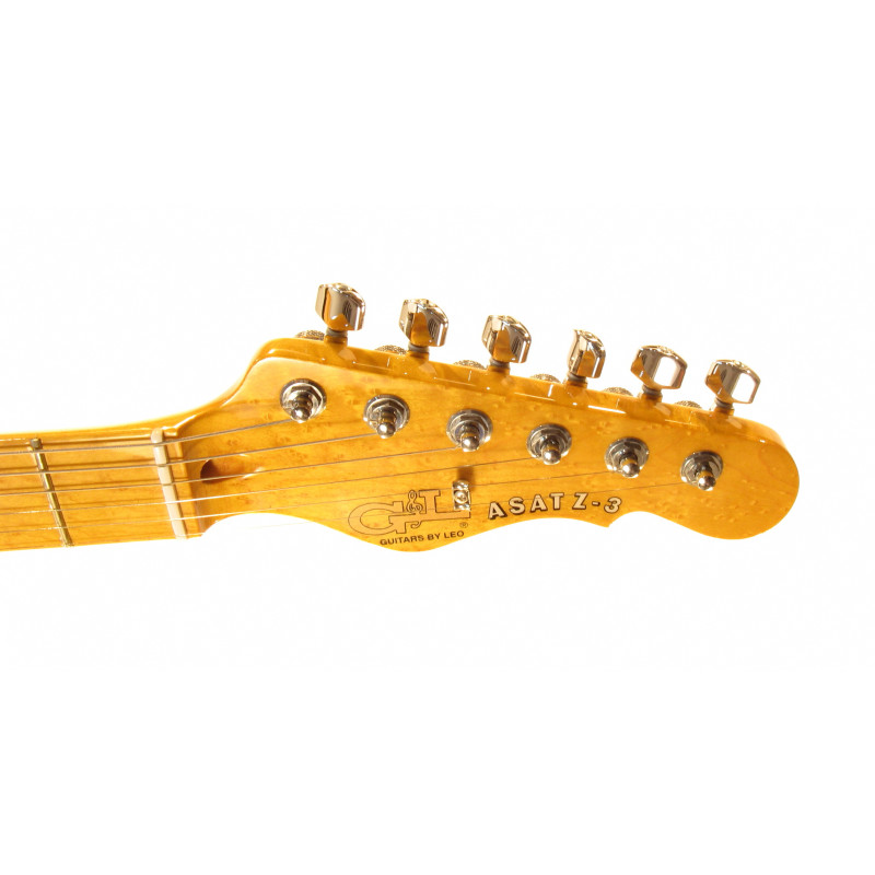 G&L ASAT Z3 (Clear Forest Green, maple, 3-ply Pearl). № CLF45565 Электрогитара