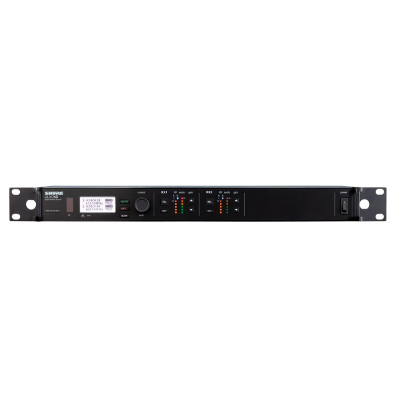 SHURE ULXD4DE=-G51 Двоканальний цифровий приймач з Dante G51 470-534 МГц