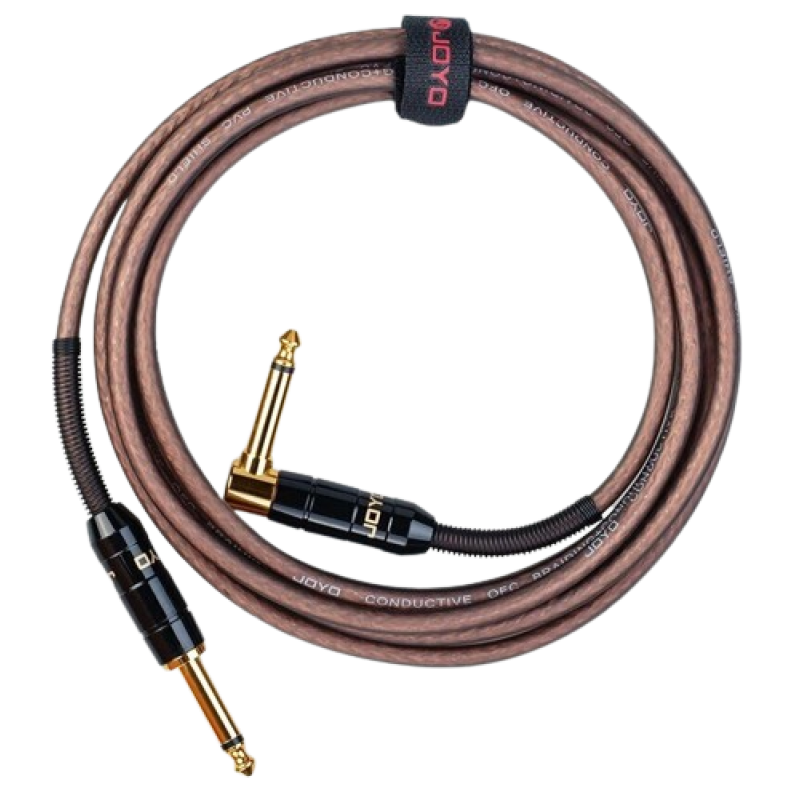 JOYO Кабель інструментальний Joyo CM-19 (Jack 6,3 мм/Jack 6,3 мм (кутовий), 3 м) Brown