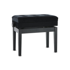 Банкетка для фортепіано GEWA Deluxe Compartment Black Matt