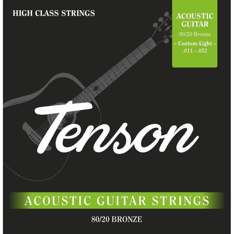 Струни для акустичної гітари Tenson 80/20 Bronze, 11-52