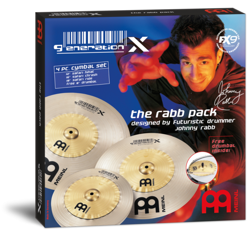 Комплект тарілок Meinl Generation X GX-12/16/18 Johnny Rabb (Safari: H12