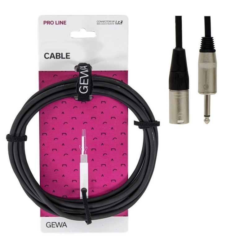 Акустичний кабель GEWA Pro Line Mono Jack 6,3 мм/XLR (m) (10 м)