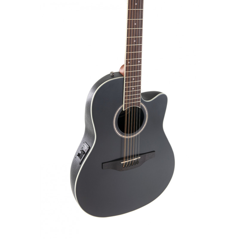 APPLAUSE Heritage Traditional AB2412II Mid Cutaway Black Satin Акустична гітара з датчиком