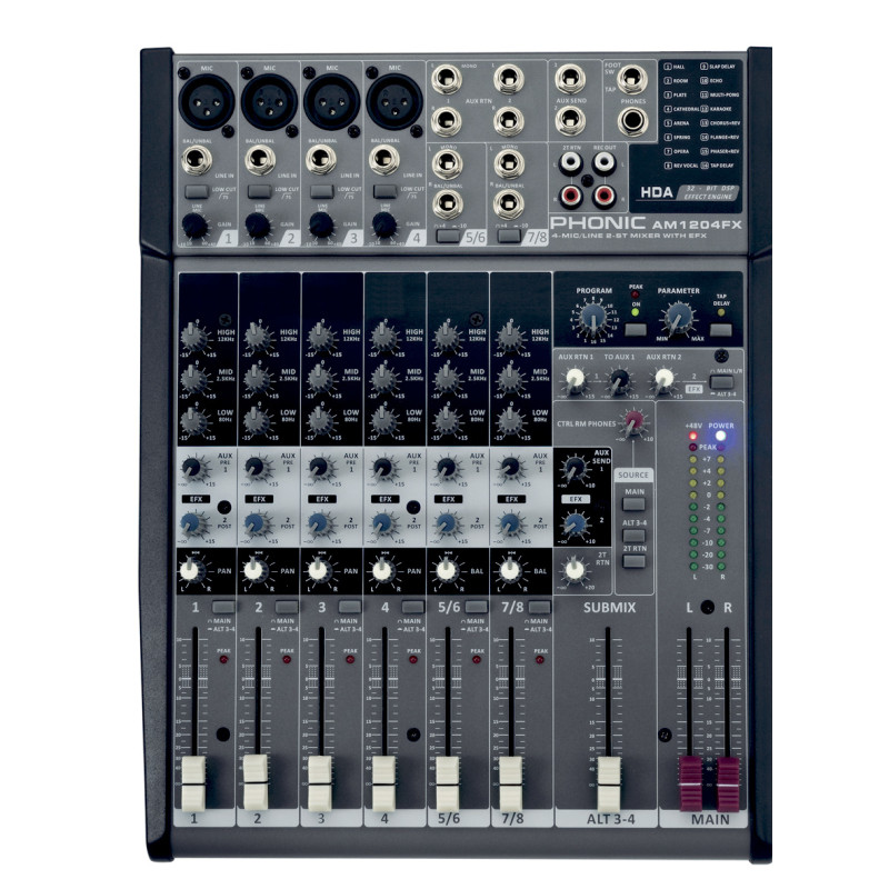 PHONIC AM 1204 FX USB Микшерный пульт