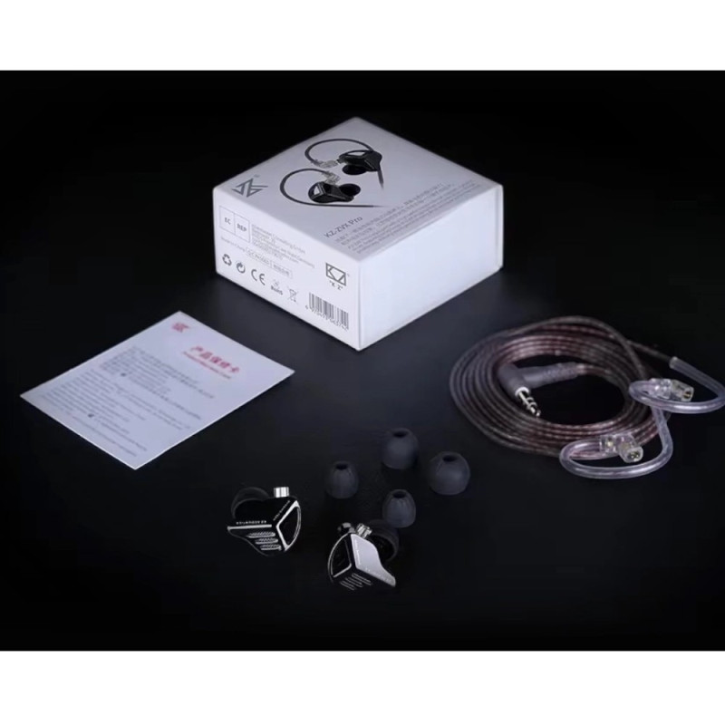KZ AUDIO ZVX PRO BLACK NO MIC Динамічні all‑metal Hi-Fi IEM чорний