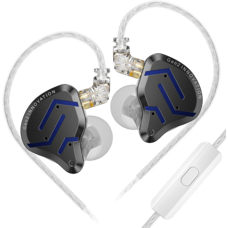 KZ AUDIO ZSN PRO 2 BLACK MIC Гібридні IEM з покращеною арматурою та мікрофоном