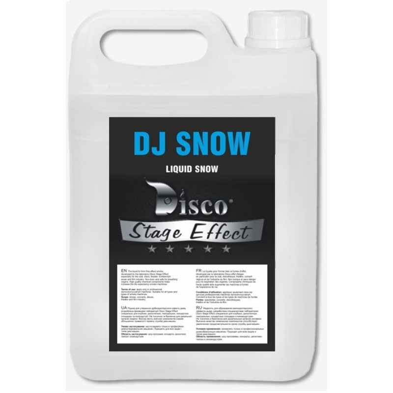 DISCO-EFFECT D-DS Жидкость для снега Disco Effect D-DS DJ Snow, 5 л