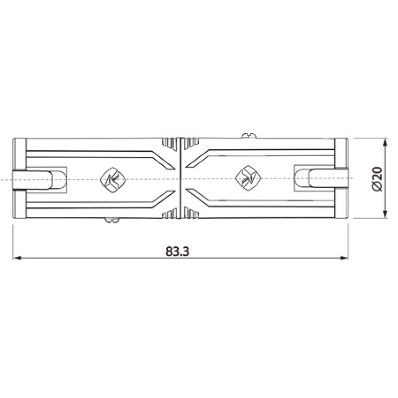 Перехідник Roxtone RA3JFF 6.3mm Jack female stereo - 6.3mm Jack female stereo